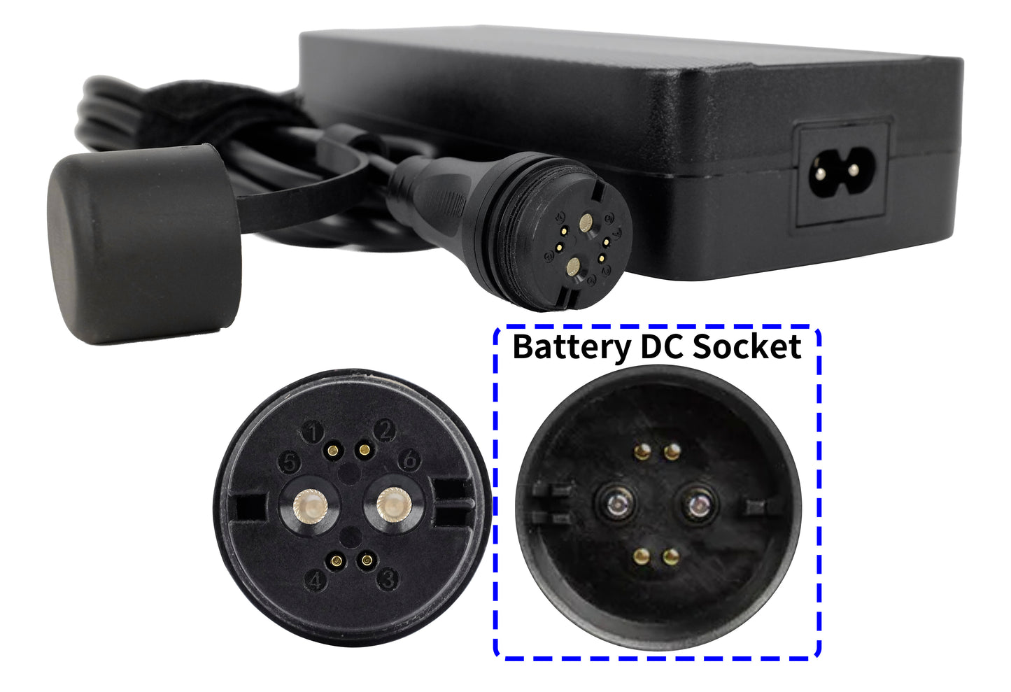 42V 4A Cargador para Specialized Turbo Levo, Kenevo, Vado, Como y Tero – Cargador de Batería E‑Bike Rosenberger para Baterías M1, M2, M3 y U2