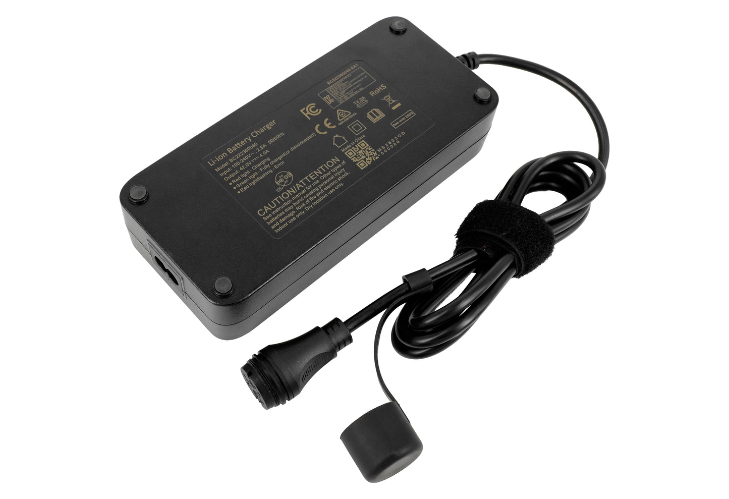 42V 4A Cargador para Specialized Turbo Levo, Kenevo, Vado, Como y Tero – Cargador de Batería E‑Bike Rosenberger para Baterías M1, M2, M3 y U2