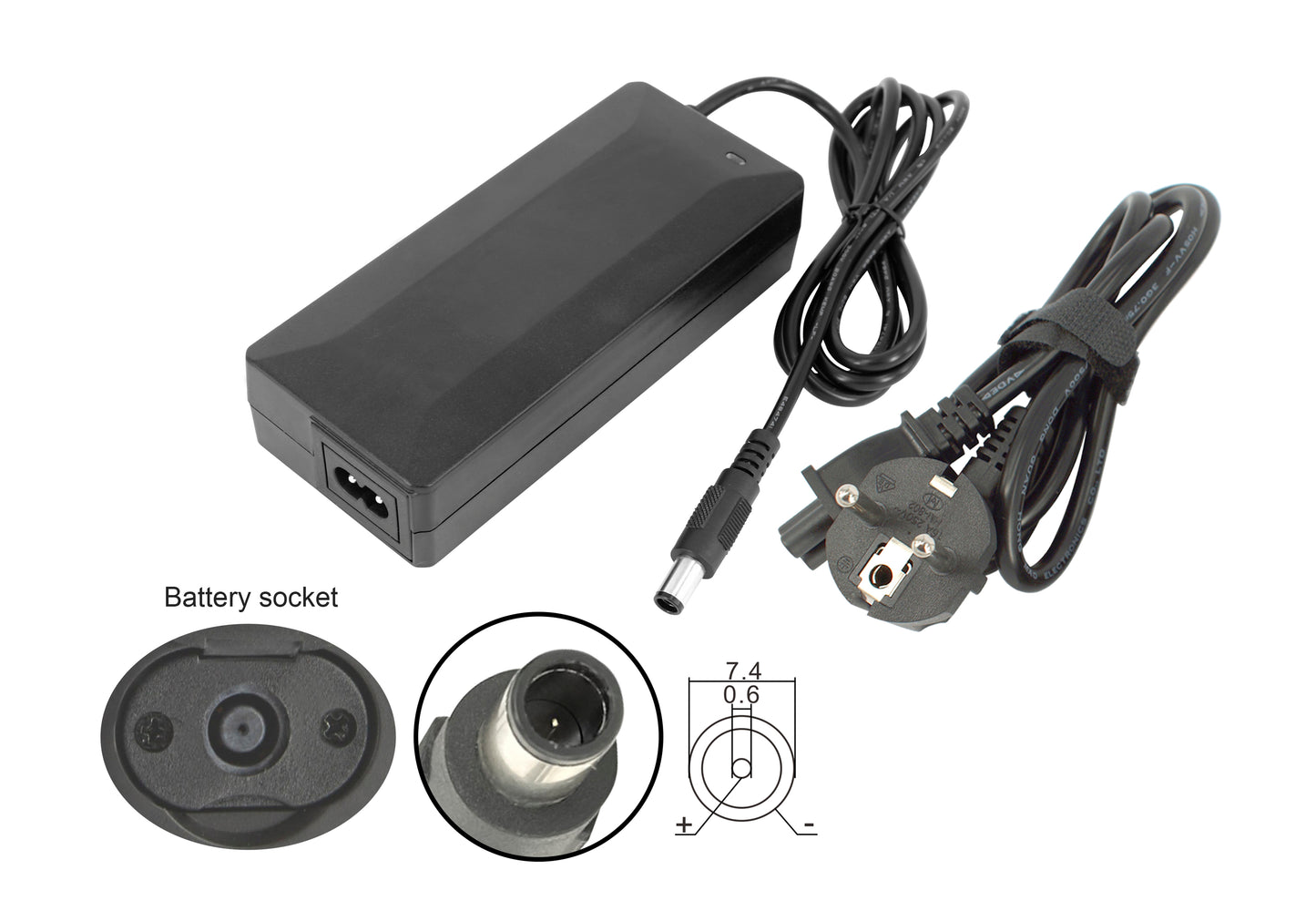 Chargeur PowerSmart 36 V 2 A pour Vogue Carry 2 et Carry 3