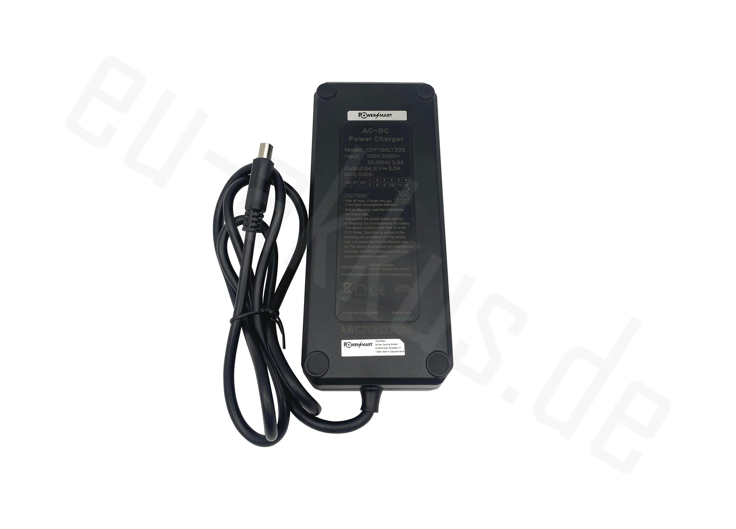 48-V-AC-Adapter-Ladegerät für Elektrofahrräder (nicht kompatibel mit Joycube-/Phylion-Akkus)