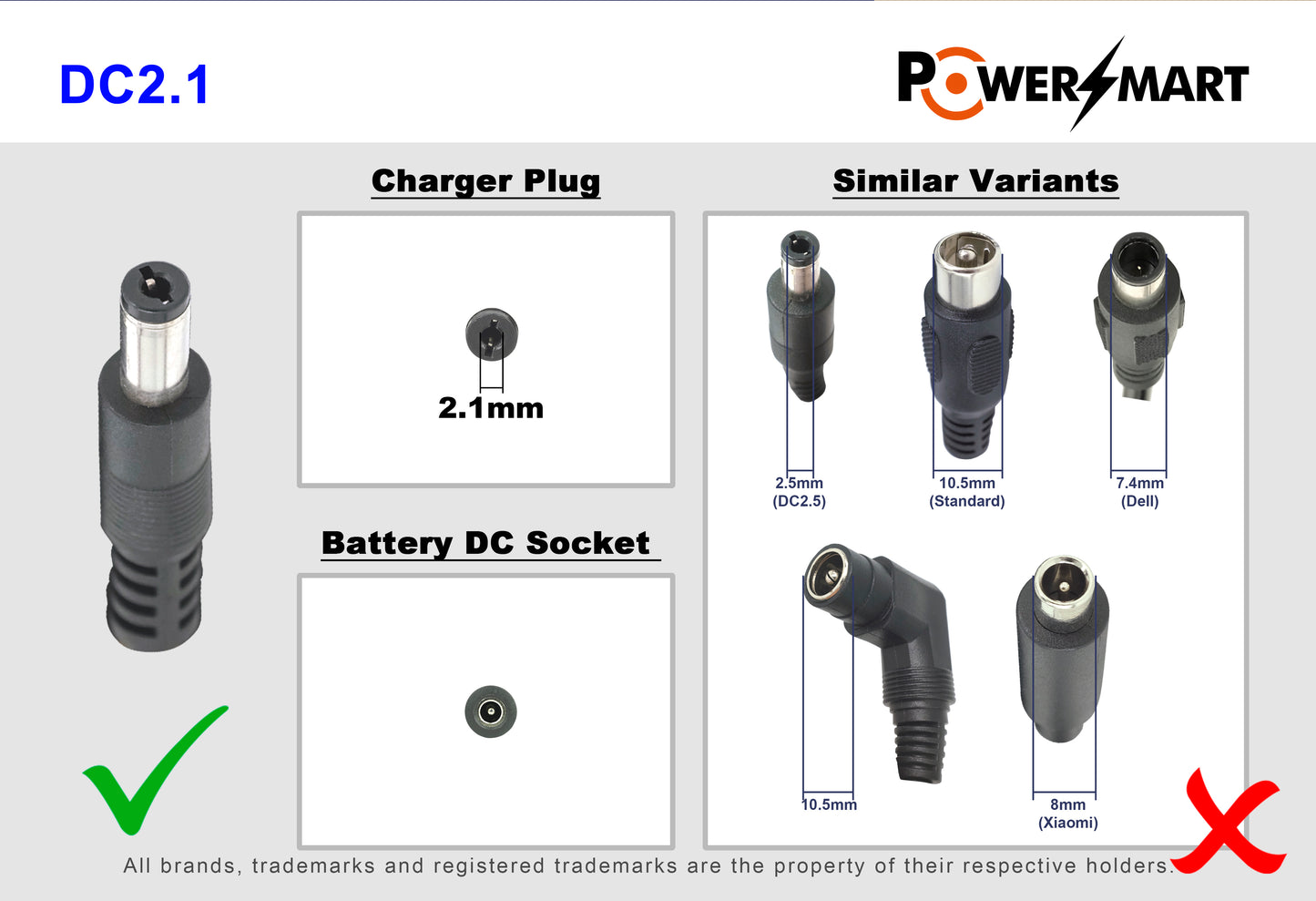 E bike charger 42V 2.0A for 36V batteries from Ansmann, Kalkhoff, Montana, Union, Victoria, Prophete, LLOBE and much more (DC 5.5×2.1mm)