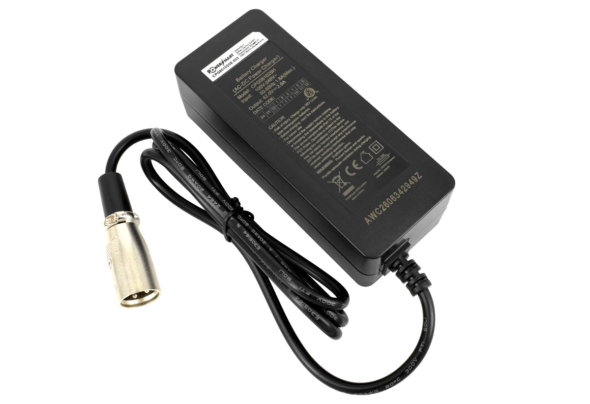 42V 2A Nabíječka pro Prophete SideClick 36V Baterii a Telefunken Multitalent RC820, RC830, RC840, RC860, RC870 – XLR 3-Pin Nabíječka