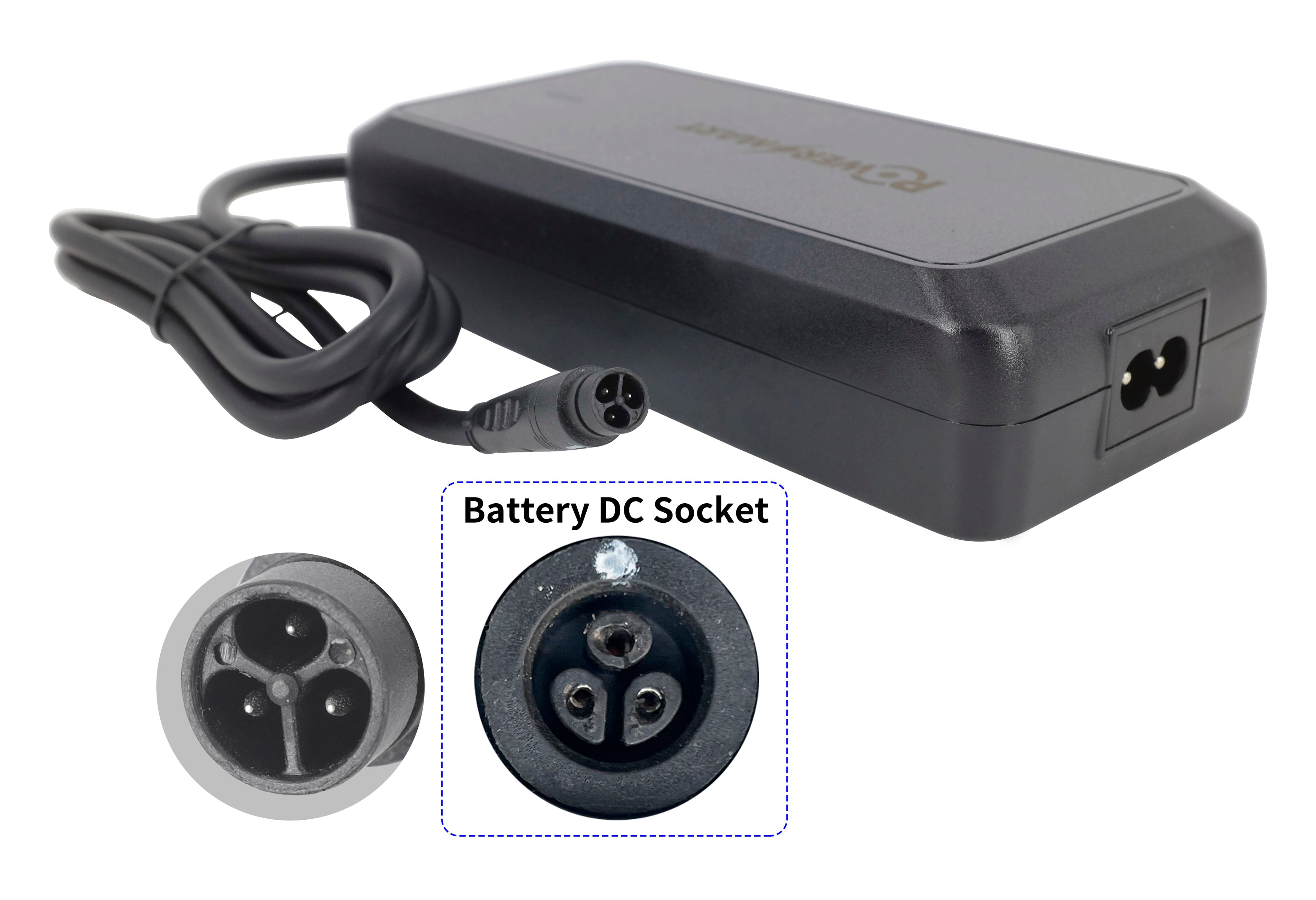 36V 2A Hyena Systems E-Bike-Akku-Ersatzladegerät für Carrera Impel und Feu Vert E-Rox Elektrofahrräder