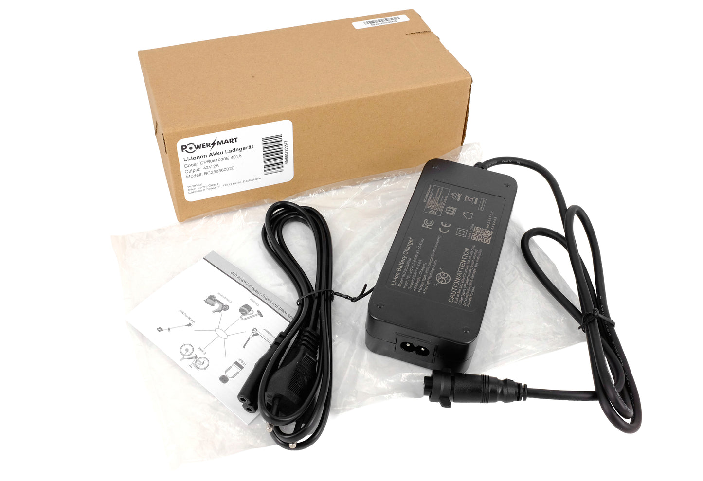 42V 2A Ladegerät für Mahle X35 Smart Battery – Kompatibel mit Orbea Gain, Cannondale Neo SL, Ribble, Bianchi & Wilier X35 E-Bikes
