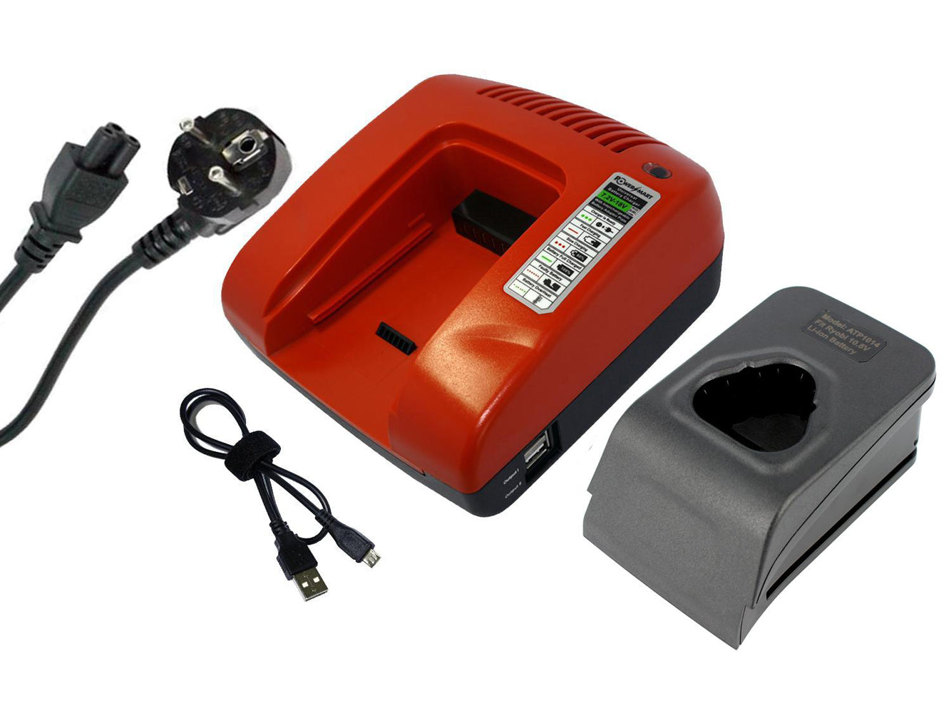 Akkuladegerät für RYOBI GD-RYO-10.8, TOOL-521LI-15