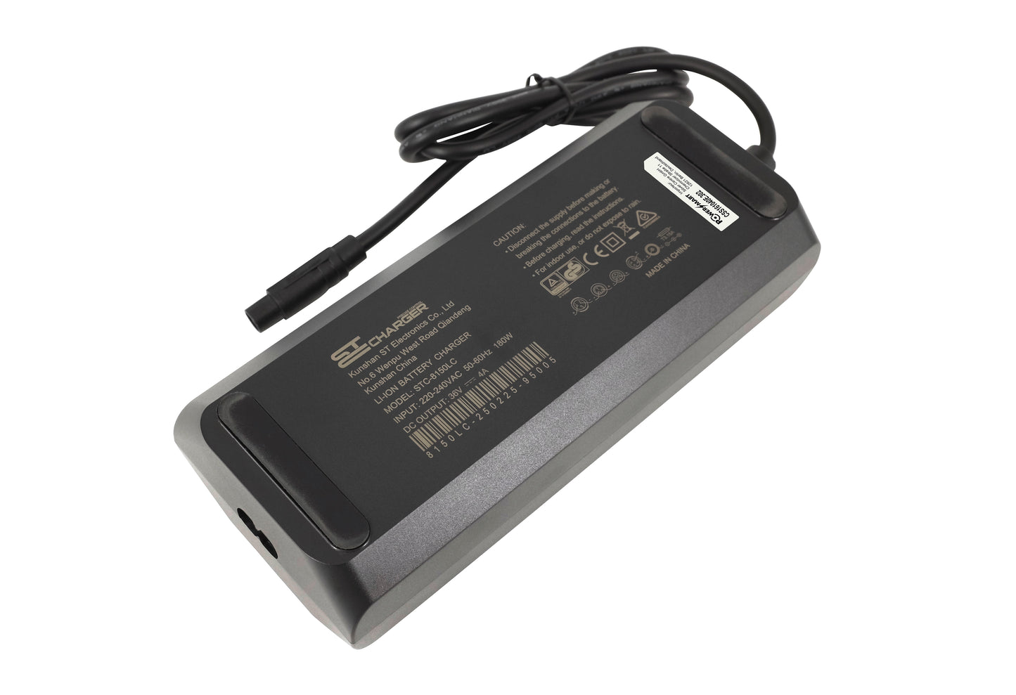 Chargeur 36 V 4 A pour batterie Li-ion 36 V pour vélo électrique, avec prise DC 3 broches ST