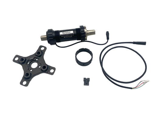 T9 Geschwindigkeits- und Drehmomentsensor, Tretlagergehäusebreite: 73,00 mm, Wellenlänge: 155 mm, Kettenlinie=49 mm