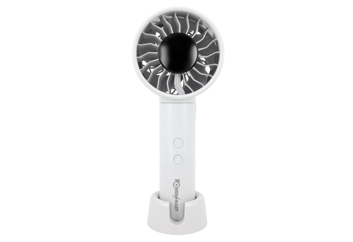 Portable USB‑C Fan with 4500mAh Battery, 100‑Speed Control & 90° Oscillation – Handheld & Desktop Cooling Fan with Digital Display