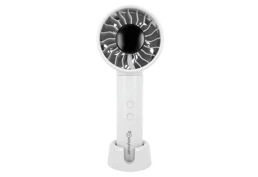 Portable USB‑C Fan with 4500mAh Battery, 100‑Speed Control & 90° Oscillation – Handheld & Desktop Cooling Fan with Digital Display