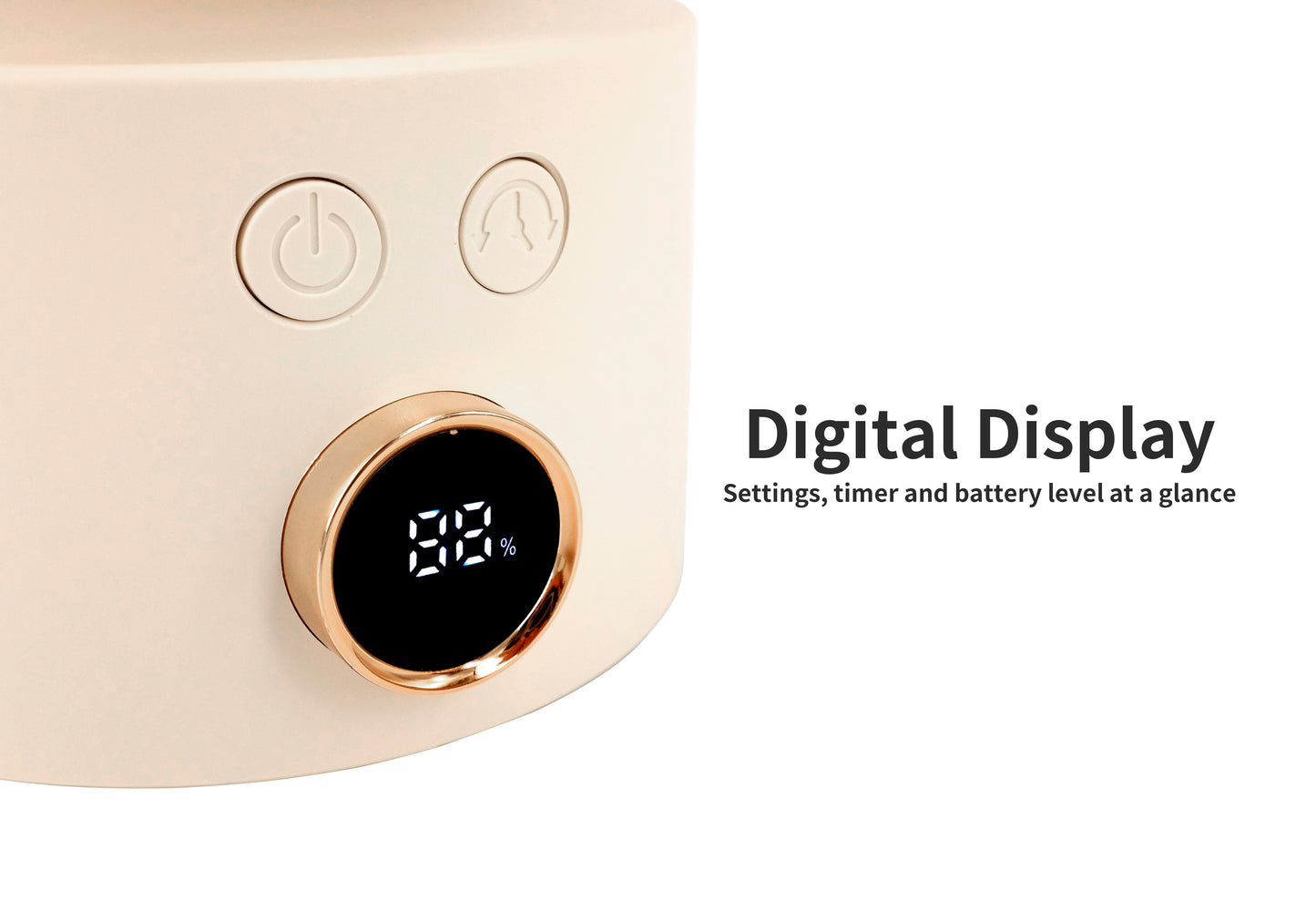 3D Air Circulation Table Fan with 110° Oscillation, 4000mAh Rechargeable Battery, 3 Speeds, 4H Timer & Aromatherapy Function – USB‑C Portable Air Circulator