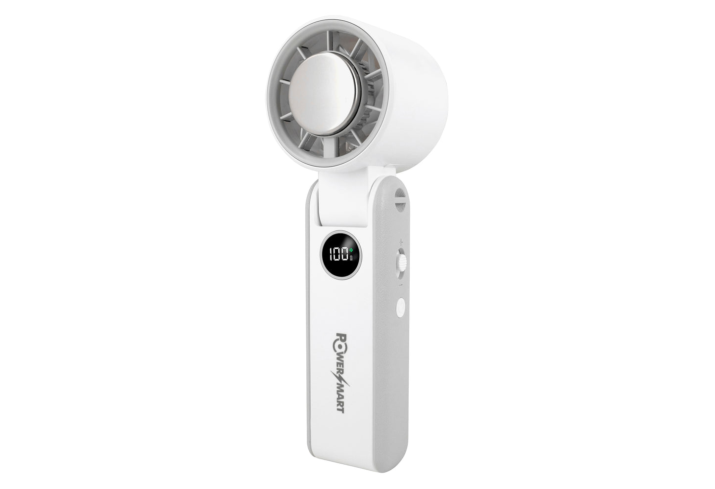 3-in-1 Handheld-Kühlventilator mit Eisplatte & 100-Stufen-Turbowind | 3000mAh Faltbarer Nackenventilator mit LED-Display | Tragbarer Mini-Ventilator mit Halbleiter-Sofortkühlung