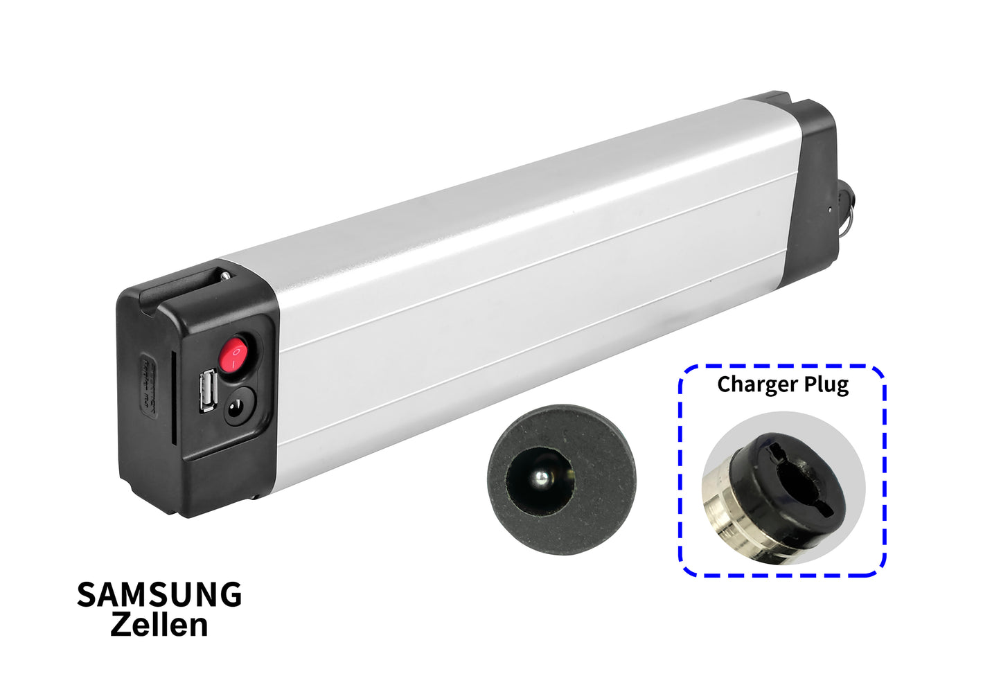 36V 10,5Ah/378Wh Li-Ion Makadam eBike Akku, Ersatz für Makadam VAE E-Pocket 20"-Folding