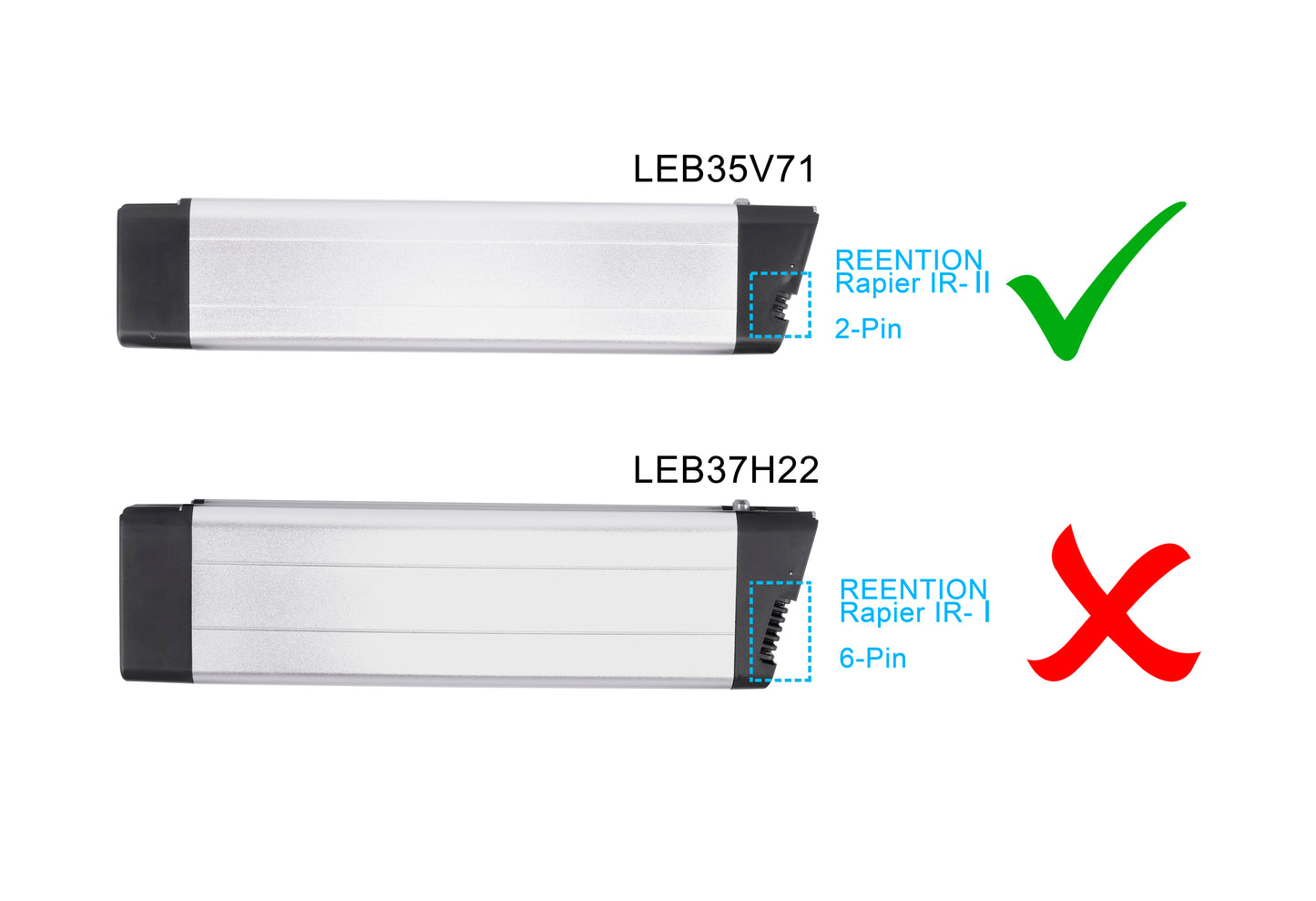 36V 10,5Ah/378Wh Li-Ion Makadam eBike Akku, Ersatz für Makadam VAE E-Pocket 20"-Folding