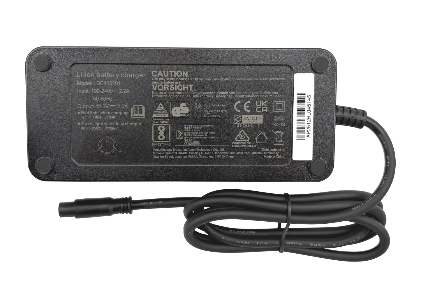 YJ1561004 CAN-Bus Electric Bike Battery Li-Ion 36V - 10.4Ah with 2A Charger, Replacement for Prophete Prophete Retro 28 inch city e-bike, Prophete Cargo 3R e-bike tricycle