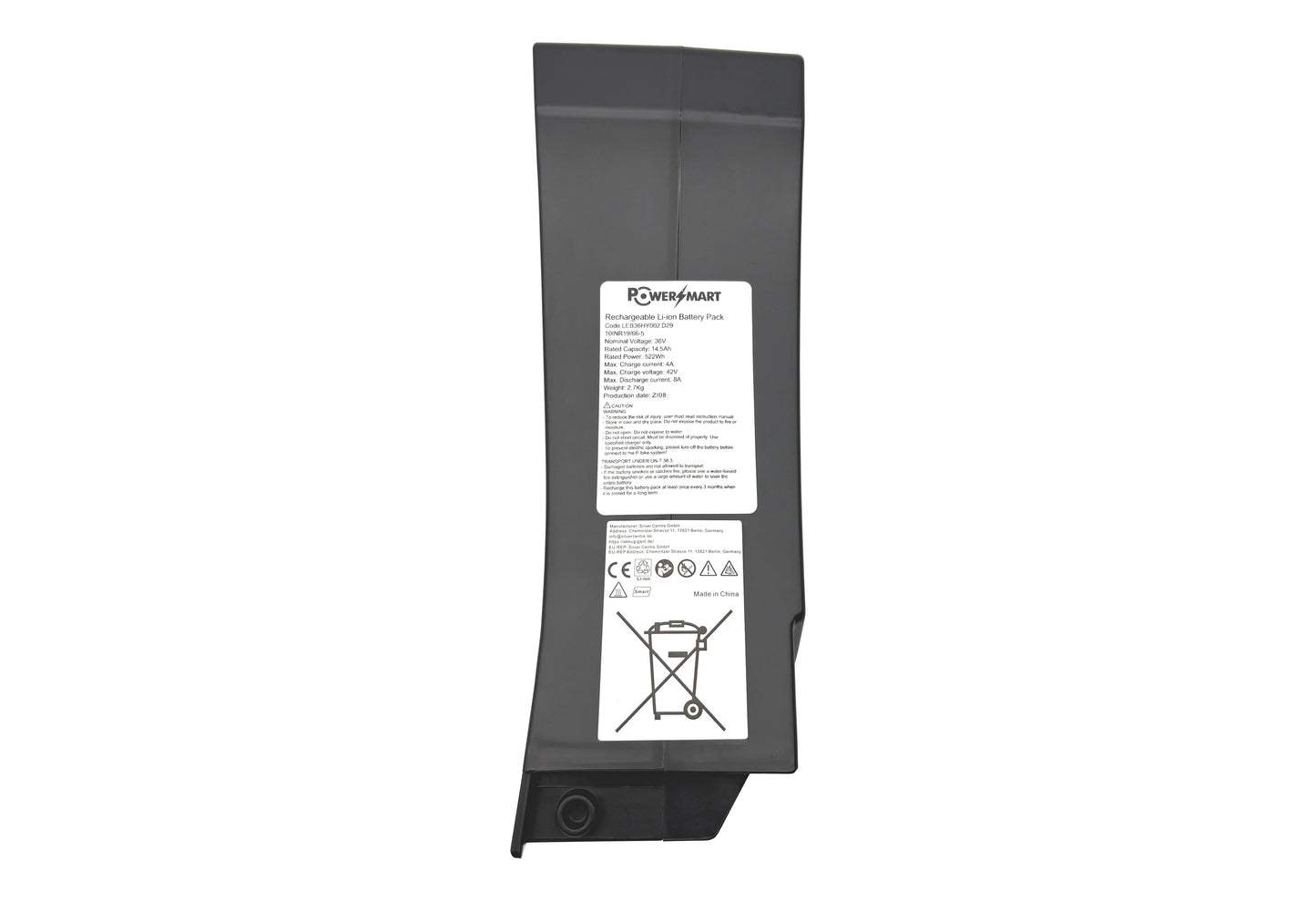 Batterie Li-ion 36 V 14,5 Ah pour vélo électrique Aventura Impulse SpeedAventura Pro
