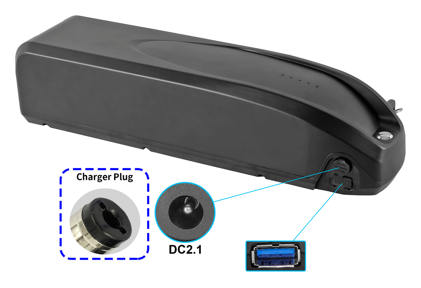 PowerSmart Ersatzakku Downtube ZZ98 für BLAUPUNKT Greenway ZZ981004 - baugleich mit Prophete Art.-Nr. 326