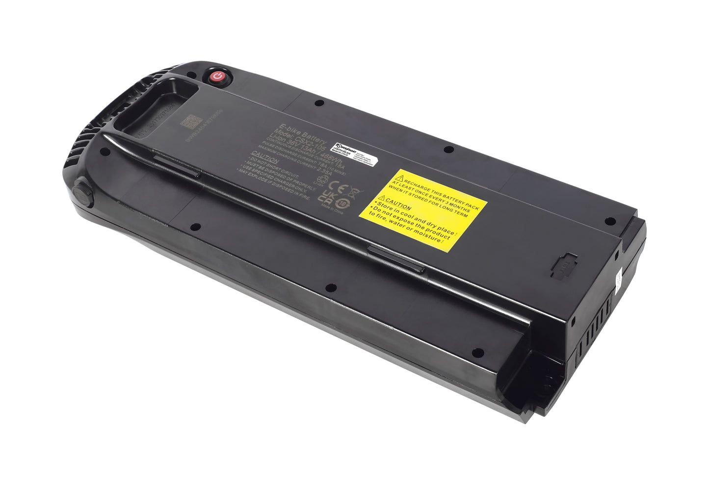 Batterie Li-Ion 36 V - 13 Ah pour vélo électrique, compatible avec les modèles Crescent Elin/Elina, Crescent Elmo, Crescent Elwin et Crescent Elora.