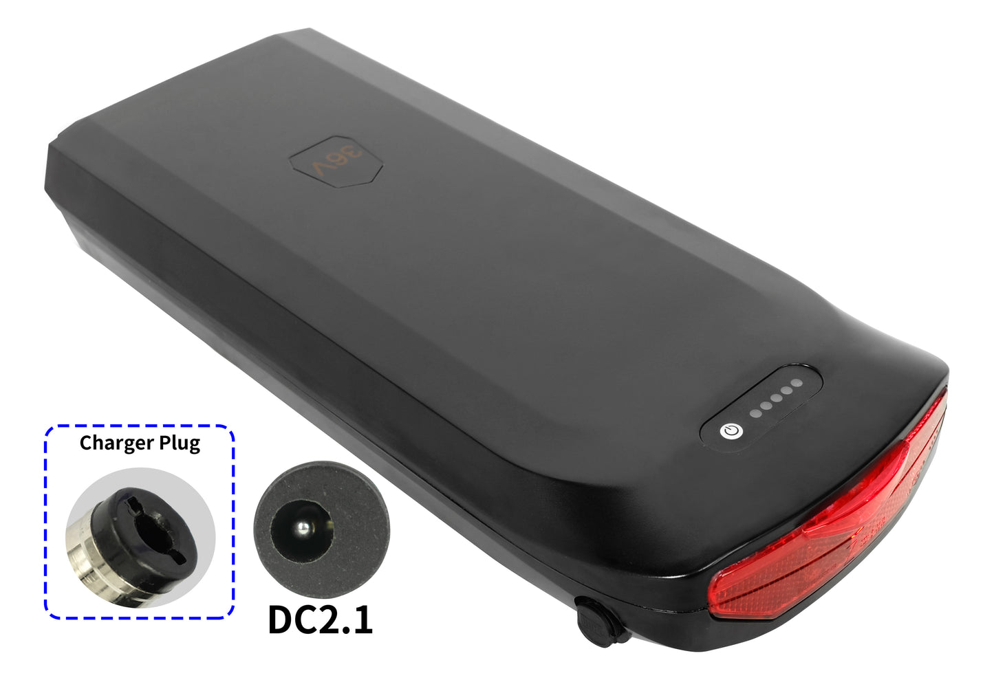 36V 13Ah 468Wh E-Bike-Akku für Brite Long Range E Bike - 20 Räder, Toplife E4400 E4600 E8000 E8100