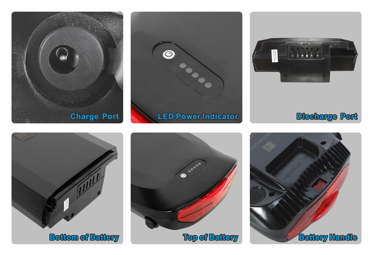 36V 13Ah 468Wh E-Bike-Akku für Brite Long Range E Bike - 20 Räder, Toplife E4400 E4600 E8000 E8100