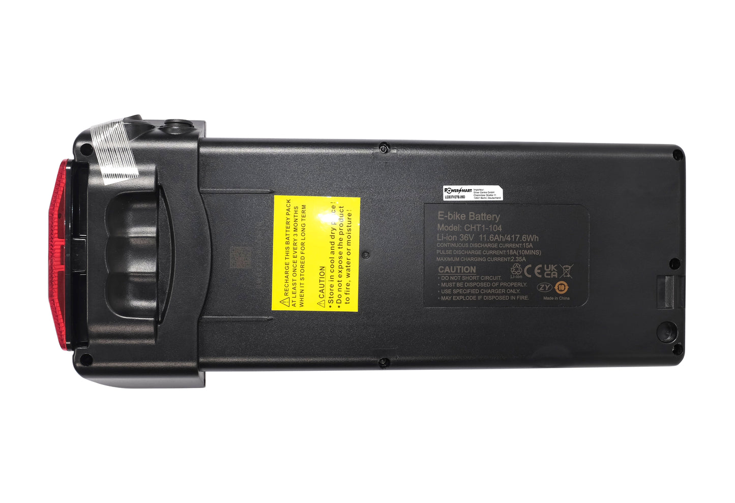 36V 11.6Ah 418Wh e-bike accu voor Matra Easy bike, Hollandia E-street ebike