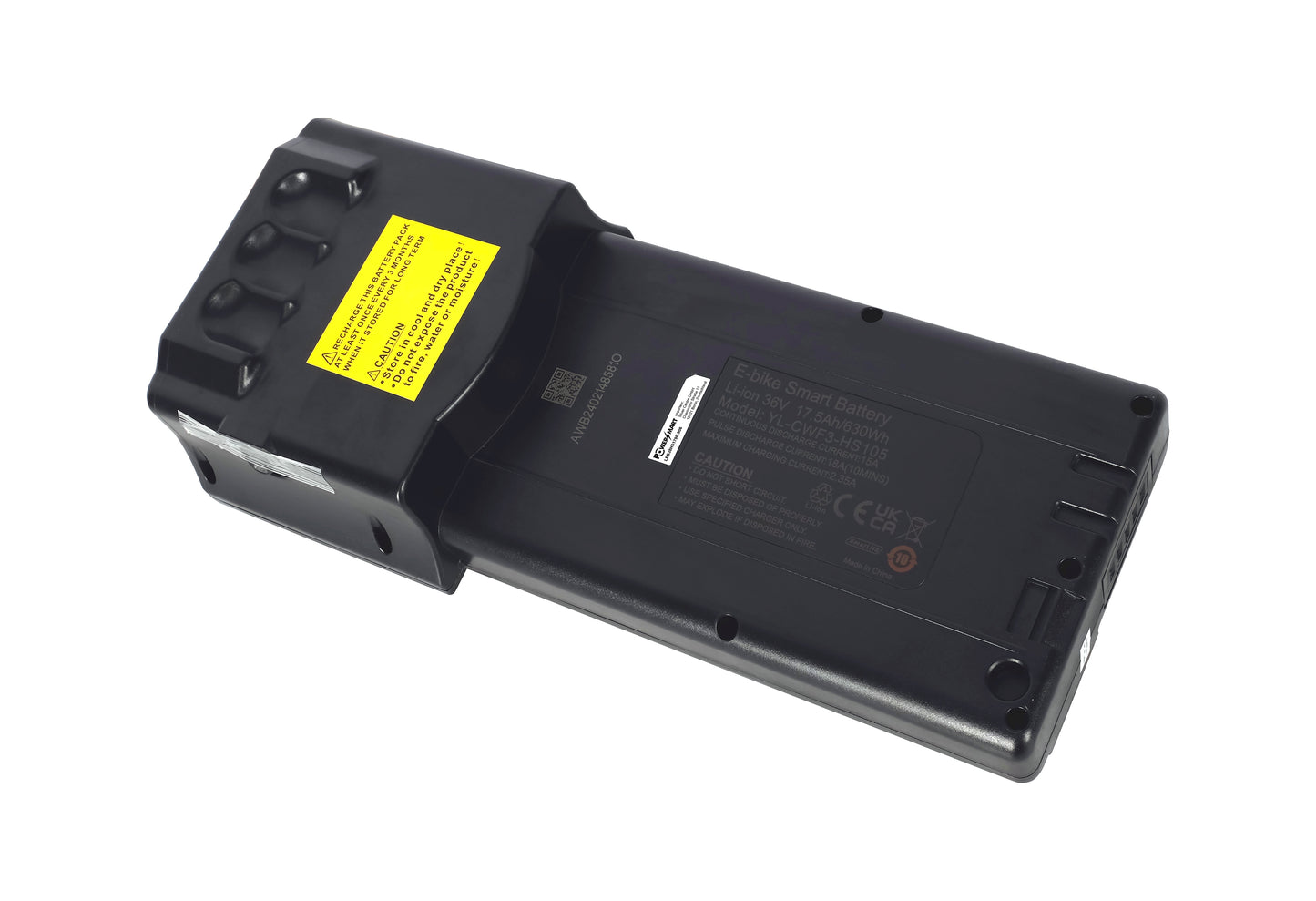 Gepäckträgerakku für Elektrofahrräder Li-Ion 36V - 17,5Ah / 630Wh