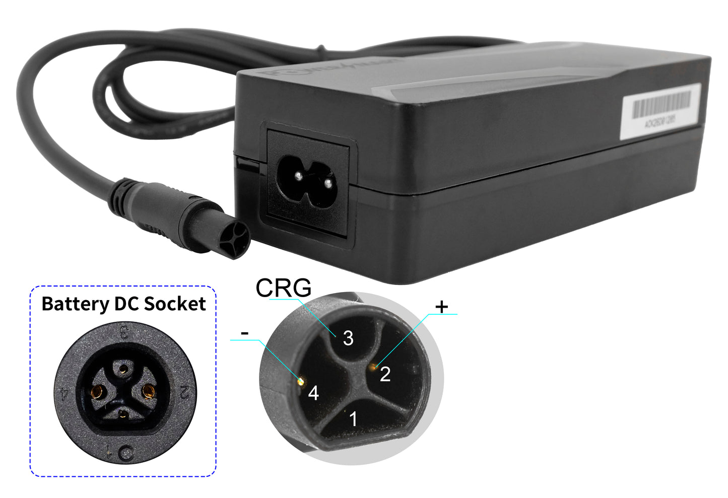 36V 13Ah/468Wh Heckträger-E-Bike-Akku & Ladegerät-Set | Smart BMS (Bafang CanBus) für Fischer, Telefunken, MTF, DHS & mehr