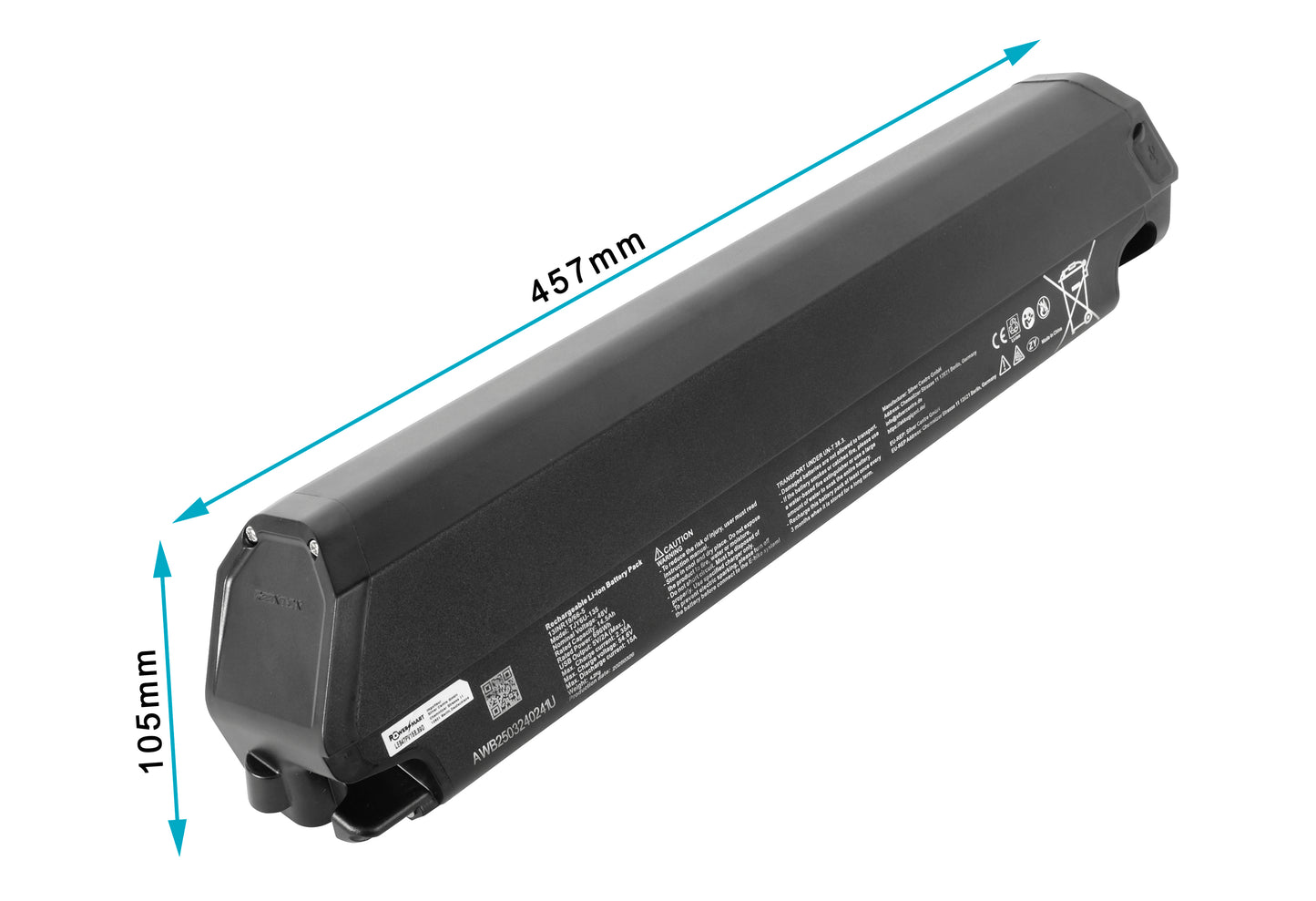 48V 17,5Ah/840Wh accu voor Aventon Pace 500, DeHawk i5