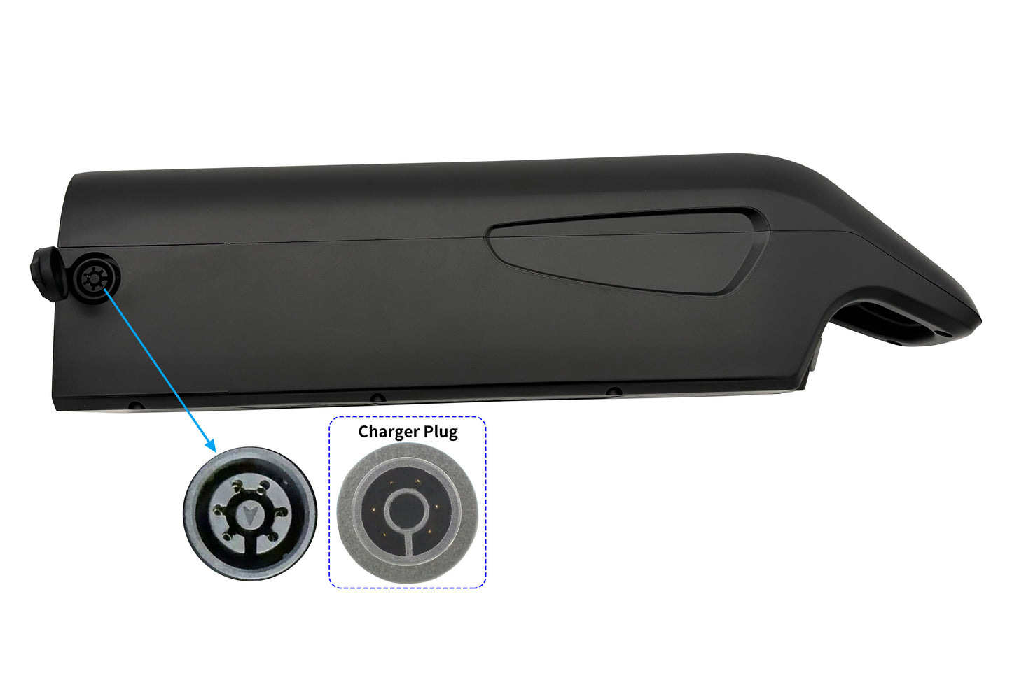 48V 12,8Ah E Bike Akku mit 3A Schnellladegerät, Ersatz für Prophete (ZZ131304) mit AEG Antrieb