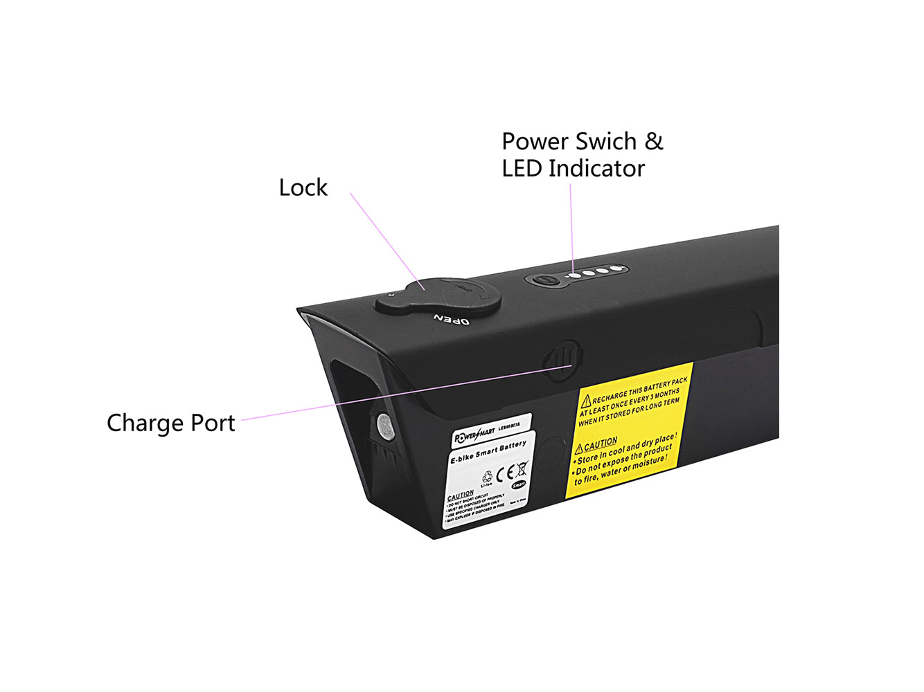 36V 10.5Ah/378Wh Li-Ion eBike Battery, Replacement for Diavelo Bragi ATB, Bragi Tour, Bragi Urban, Estora Comfort, Estora Tour, Estora Urban, Sensation 2013-14, Travel 2013-14