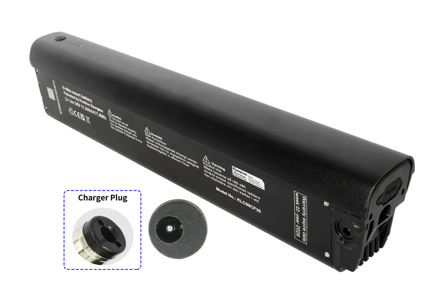 Li-Ion 36V - 11,6Ah/417,6Wh QWIC Bike Battery for QWIC BA000130,Qwic premium i-MN7+