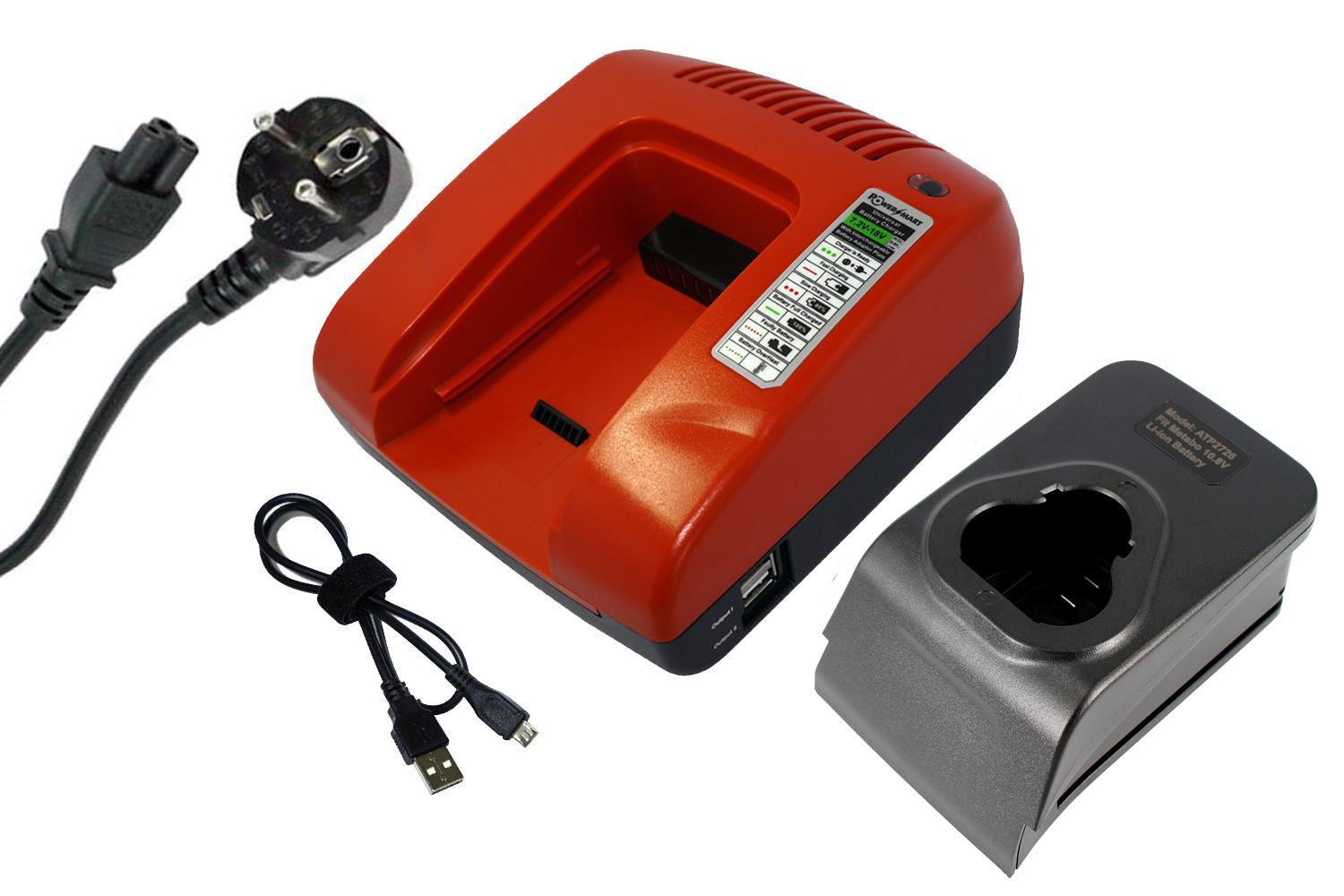 Chargeur de batterie pour outils électriques METABO 6.25439