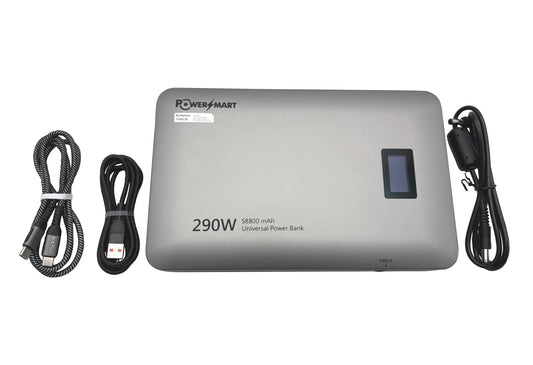 58800mAh 213Wh Power Bank  A Max 290W External Battery with Digital Display USB C ,DC and 1 Port USB, Compatible with MacBook Pro/Air, iPhone 17 Pro Max/Pro/16/15, Galaxy S24 Ultra, Dell