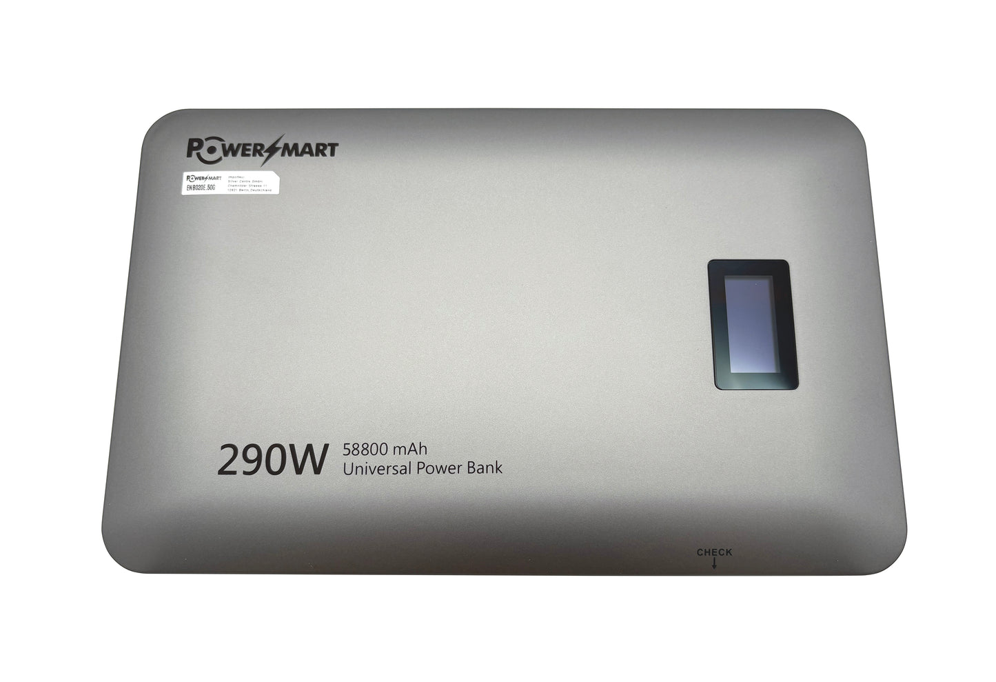 58800 mAh 213 Wh Powerbank A Max 290 W externer Akku mit Digitalanzeige USB C, DC und 1 USB-Anschluss, kompatibel mit MacBook Pro/Air, iPhone 17 Pro Max/Pro/16/15, Galaxy S24 Ultra, Dell