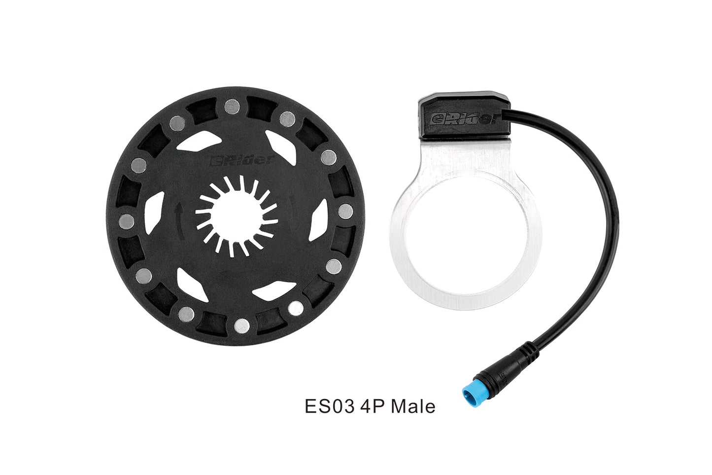 Externer Geschwindigkeitssensor rechts, 4P wasserdichter Stecker, Kabellänge: 650 mm, Dicke: 4 mm
