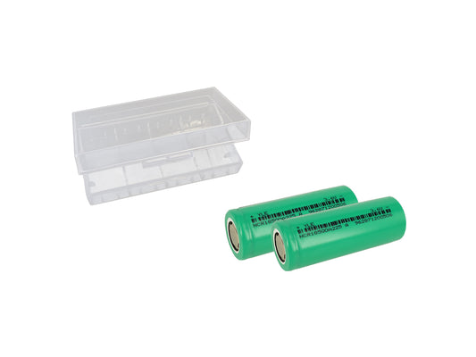 2 Stück 18500 3,6 V 2250 mAh wiederaufladbare Batteriezellen