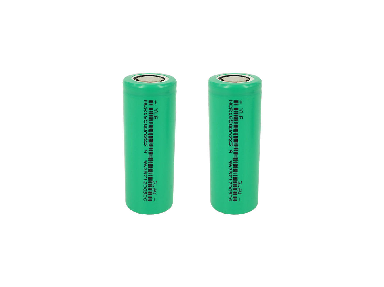 2 Stück 18500 3,6 V 2250 mAh wiederaufladbare Batteriezellen