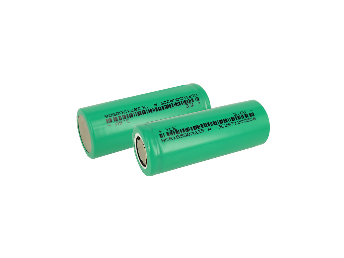 2 Stück 18500 3,6 V 2250 mAh wiederaufladbare Batteriezellen
