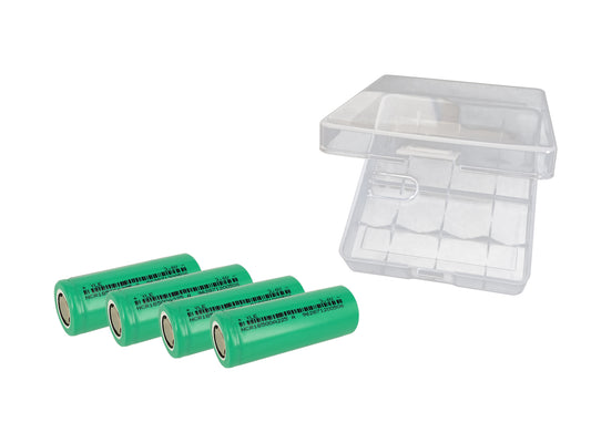 4 pcs 18500 3.6V 2250mAh Rechargeable Battery Cells