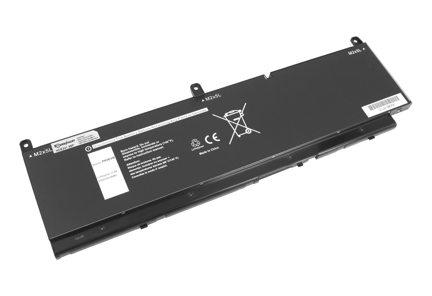 Batterie pour ordinateur portable Dell Precision 7550, Precision 7560, Precision 7750, Precision 7760