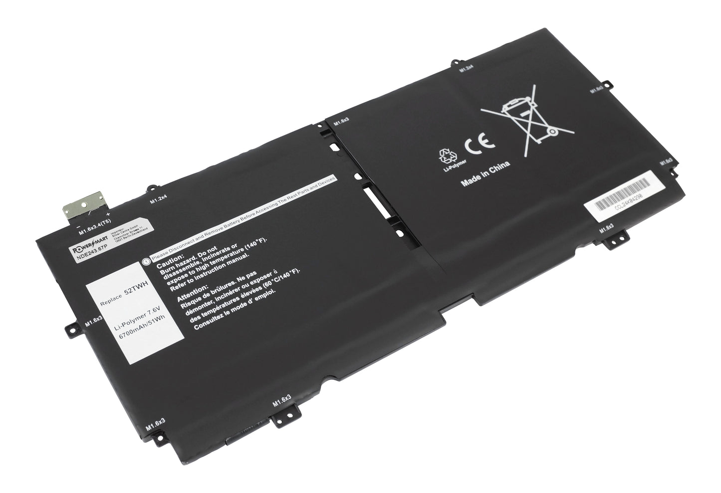 Laptop Dell XPS 13 7390 Battery Replacement for Dell XPS