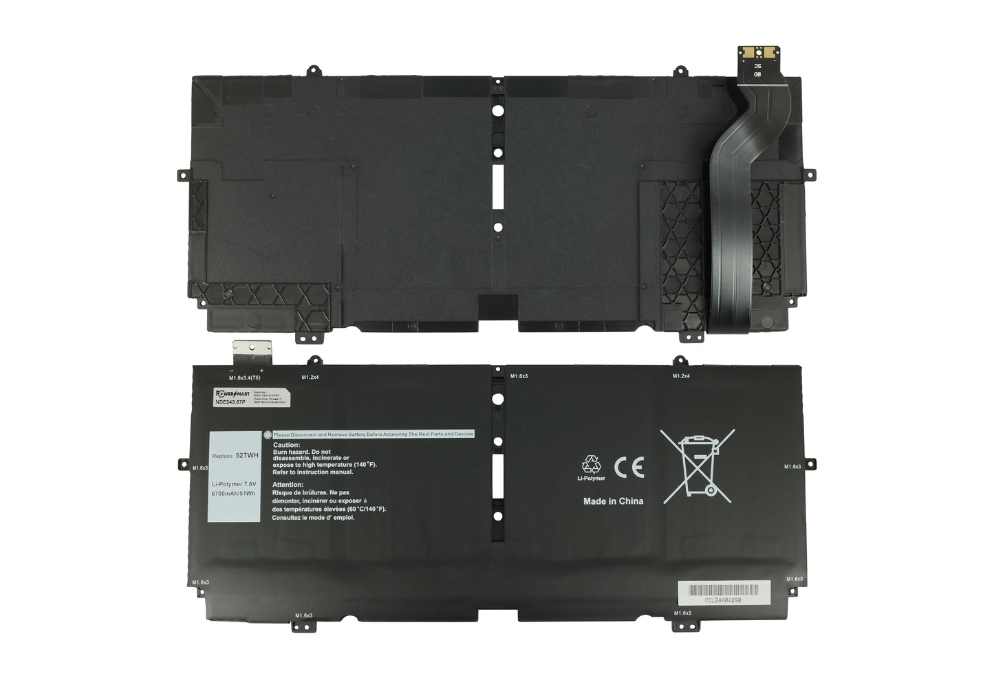 Laptop Dell XPS 13 7390 Battery Replacement for Dell XPS