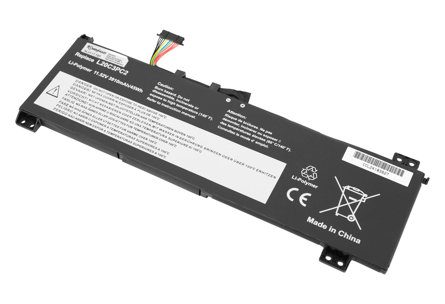 Remplacement de la batterie de l'ordinateur portable pour la batterie de l'ordinateur portable LENOVO Ideapad Gaming 3i