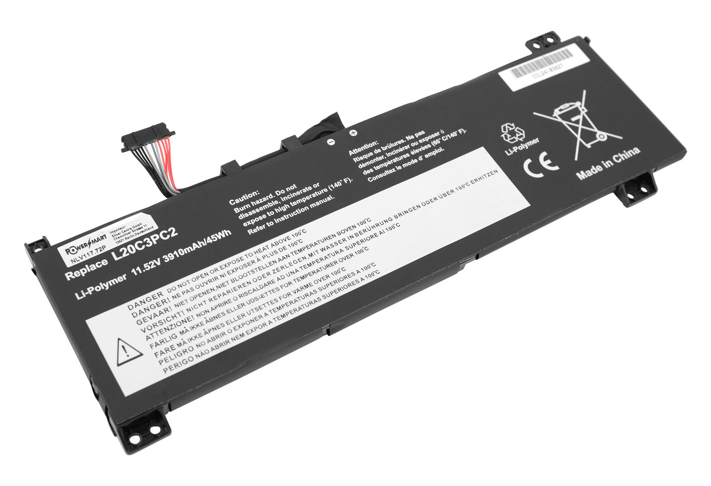 Remplacement de la batterie de l'ordinateur portable pour la batterie de l'ordinateur portable LENOVO Ideapad Gaming 3i