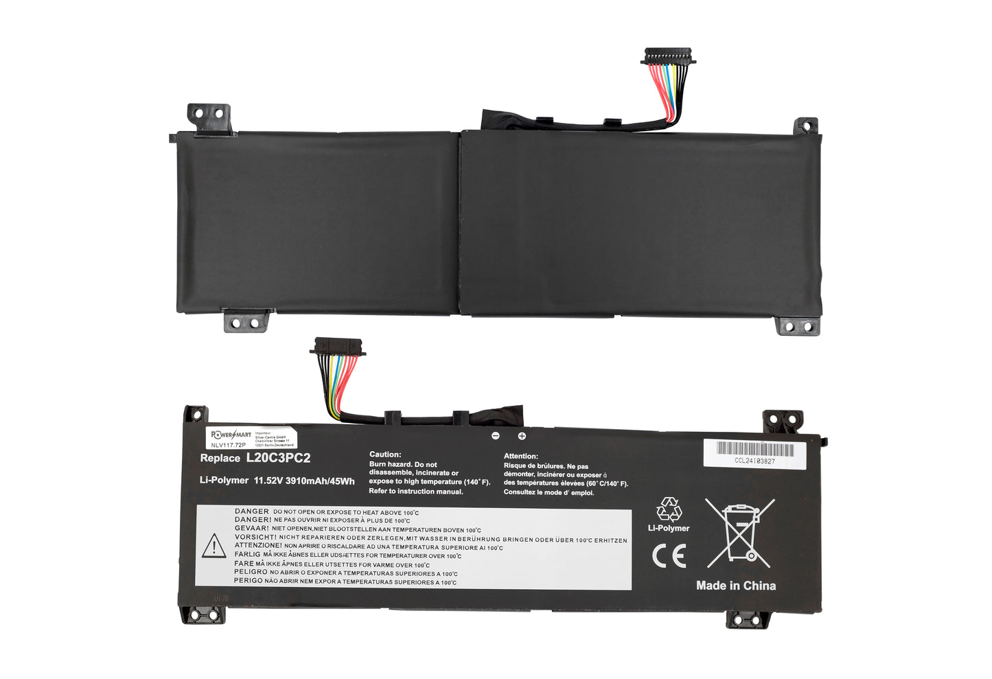 Remplacement de la batterie de l'ordinateur portable pour la batterie de l'ordinateur portable LENOVO Ideapad Gaming 3i