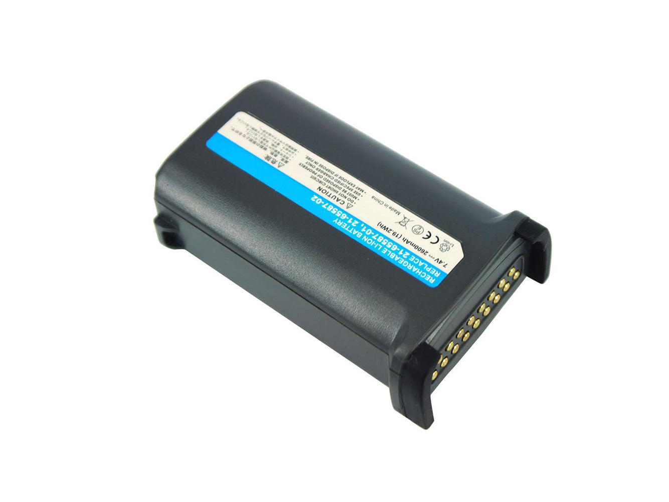 Barcode-Scanner-Akku als Ersatz für SYMBOL MC9000, MC9000-G, MC9000-K, MC9010, MC9050, MC9060-G, MC9060-K, MC9060 Long Terminal, MC9062, MC909, MC9090, MC9090-G, MC9090-K, MC9090-Z, MC9097, MC9190-G, RD5000 Mobiles RFID-Lesegerät