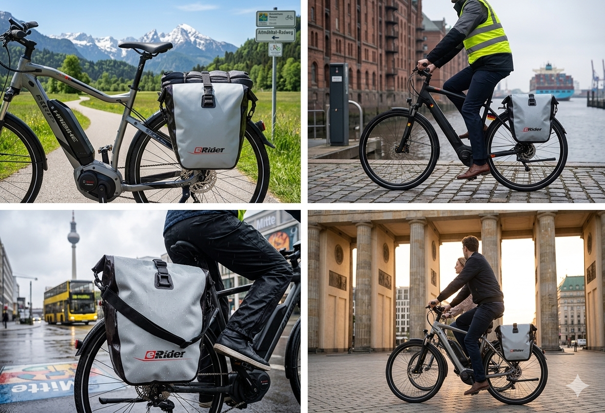 Sacoche de vélo étanche PowerSmart 25L, solide et durable